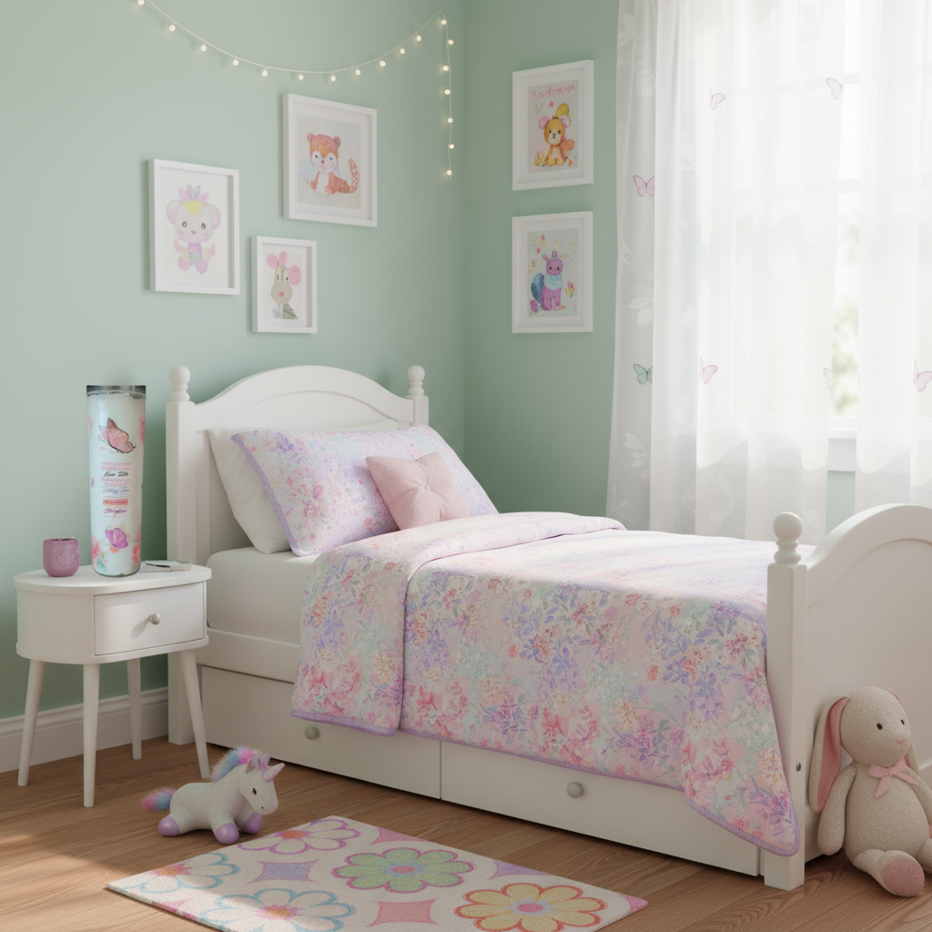 Tumbler with butterfly design against a brick wall